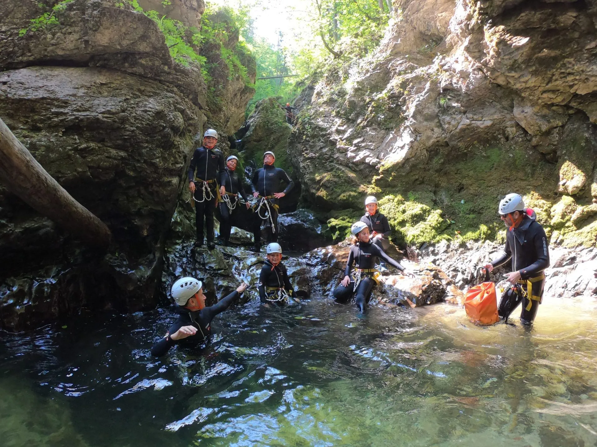 canyoning familie