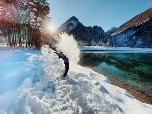 Enjoy those magical moments in the snow